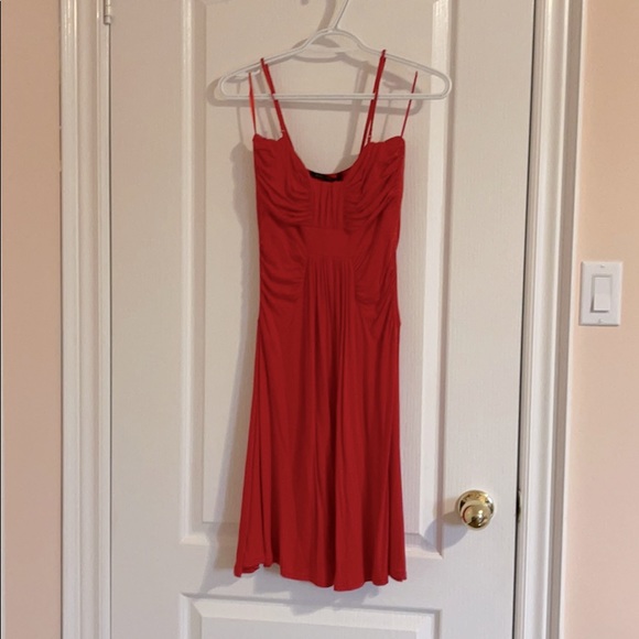 Vintage flowy red dress - Picture 1 of 3